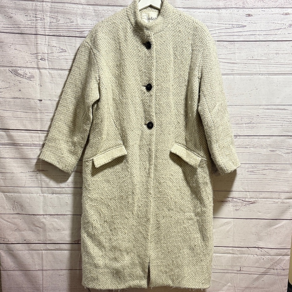 Ba&Sh 100% virgins wool long coat